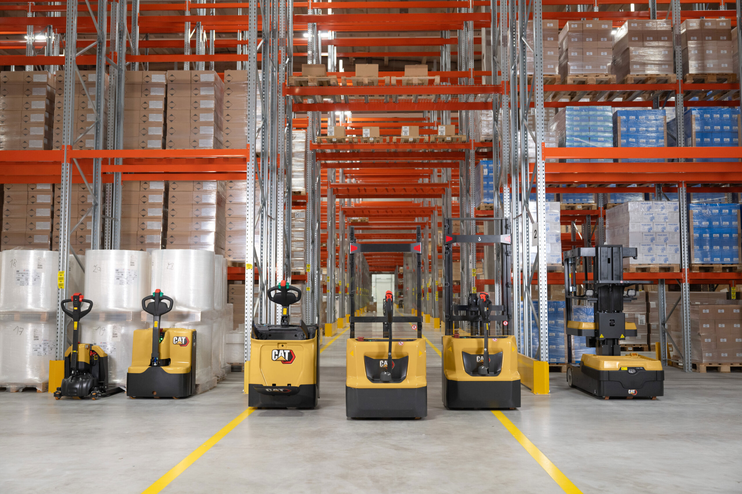 Cat Lift Trucks EQ Line warehouse range