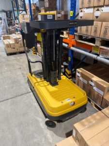 Cat Lift Trucks Mini Order Picker in a warehouse